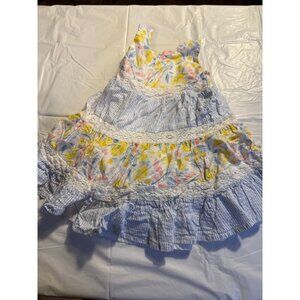 Boutique Tommy Bahama Girls Ruffle Frilly Dress Size 12m 12 months Lace Ruffle